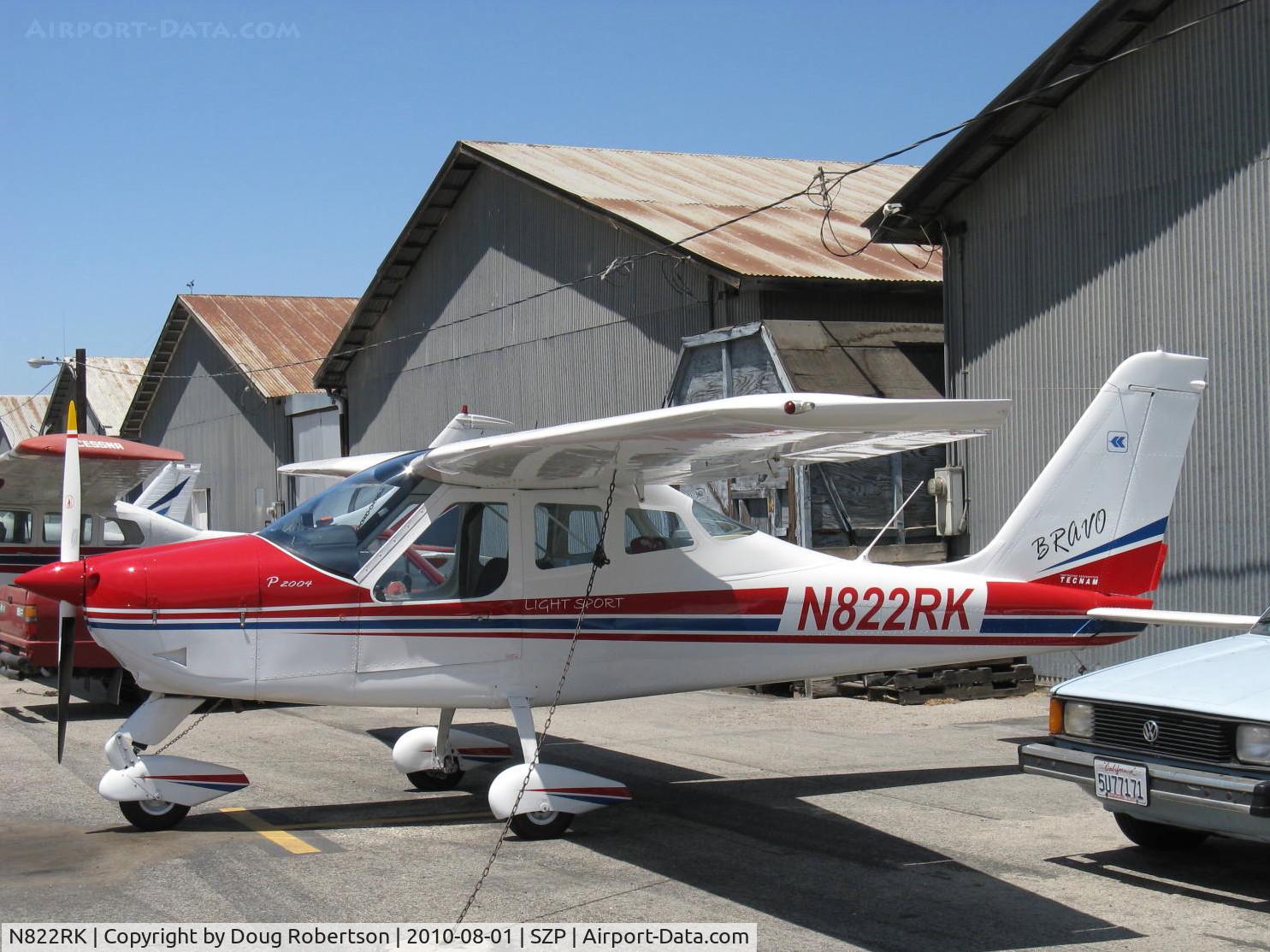 N822RK, 2007 Tecnam P-2004 Bravo C/N 096, 2007 Costruzioni Aeronautiche Tecnam P2004 BRAVO, Rotax 912ULS 100 Hp
