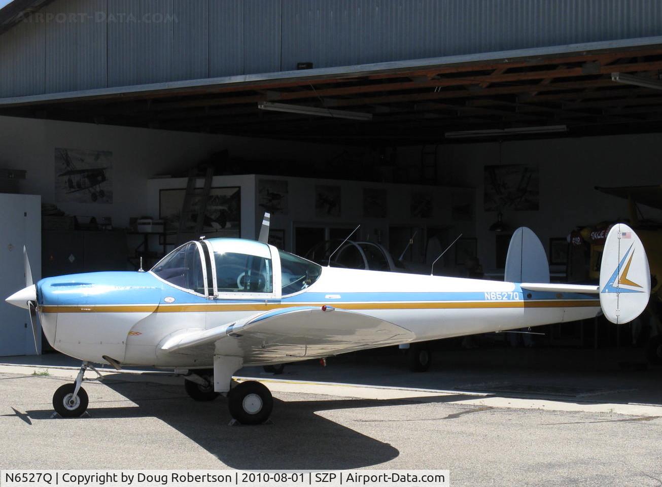 N6527Q, 1966 Alon A2 Aircoupe C/N A-127, 1966 Alon A2 AIRCOUPE, Continental C90 90 Hp