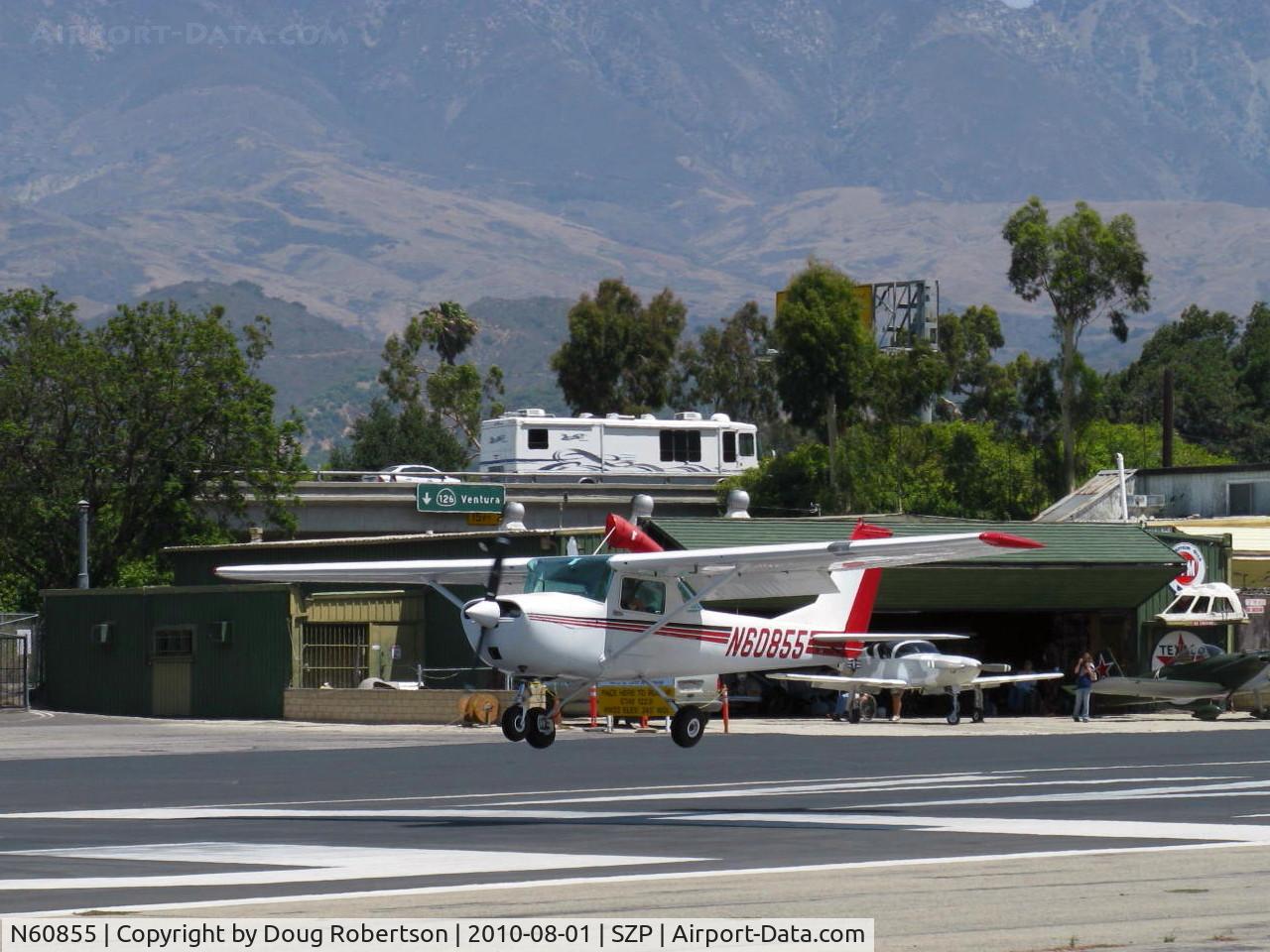 N60855, 1969 Cessna 150J C/N 15070622, 1969 Cessna 150J, Continental o-200 100 Hp, landing Rwy 22
