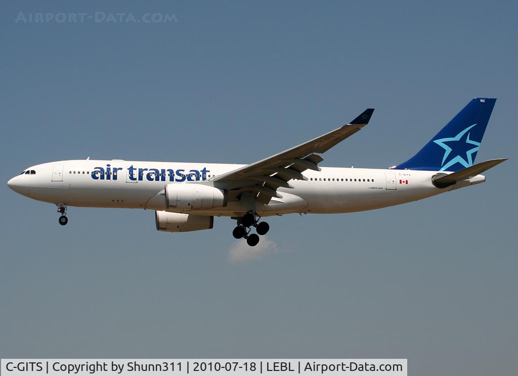C-GITS, 1999 Airbus A330-243 C/N 0271, Landing rwy 25R