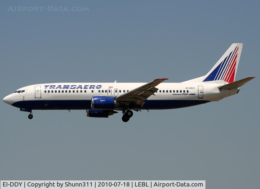 EI-DDY, 1991 Boeing 737-4Y0 C/N 24904, Landing rwy 25R