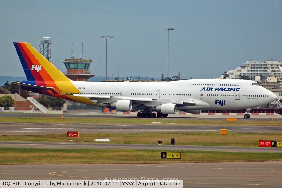 DQ-FJK, 1989 Boeing 747-412 C/N 24064, At Sydney