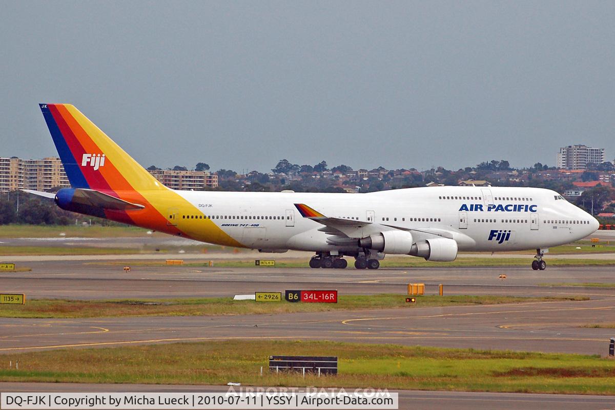 DQ-FJK, 1989 Boeing 747-412 C/N 24064, At Sydney