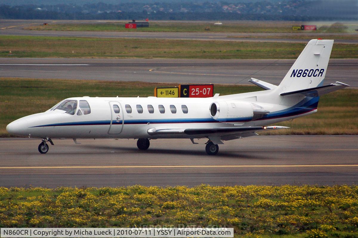 N860CR, 1999 Cessna 560 Citation Ultra C/N 560-0500, At Sydney