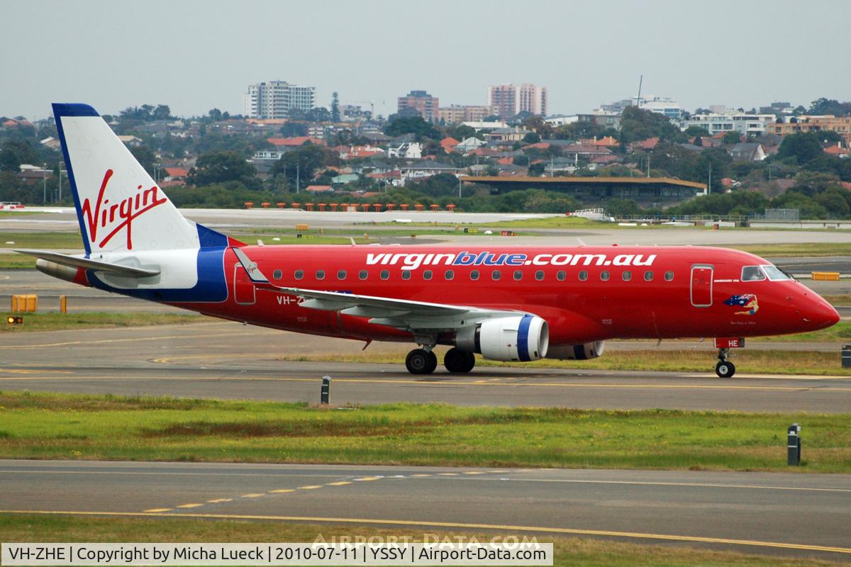 VH-ZHE, 2008 Embraer 170LR (ERJ-170-100LR) C/N 17000247, At Sydney