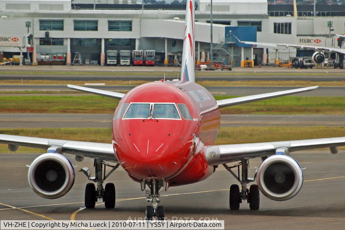 VH-ZHE, 2008 Embraer 170LR (ERJ-170-100LR) C/N 17000247, At Sydney