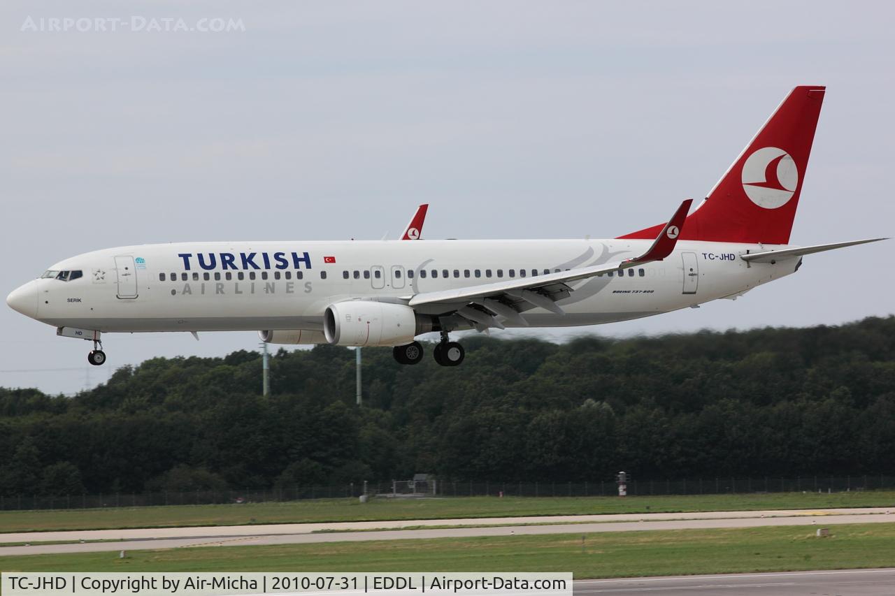 TC-JHD, 2008 Boeing 737-8F2 C/N 35743, Turkish Airlines, Boeing 737-8F2 (WL), CN: 35743/2717, Aircraft Name: Serik
