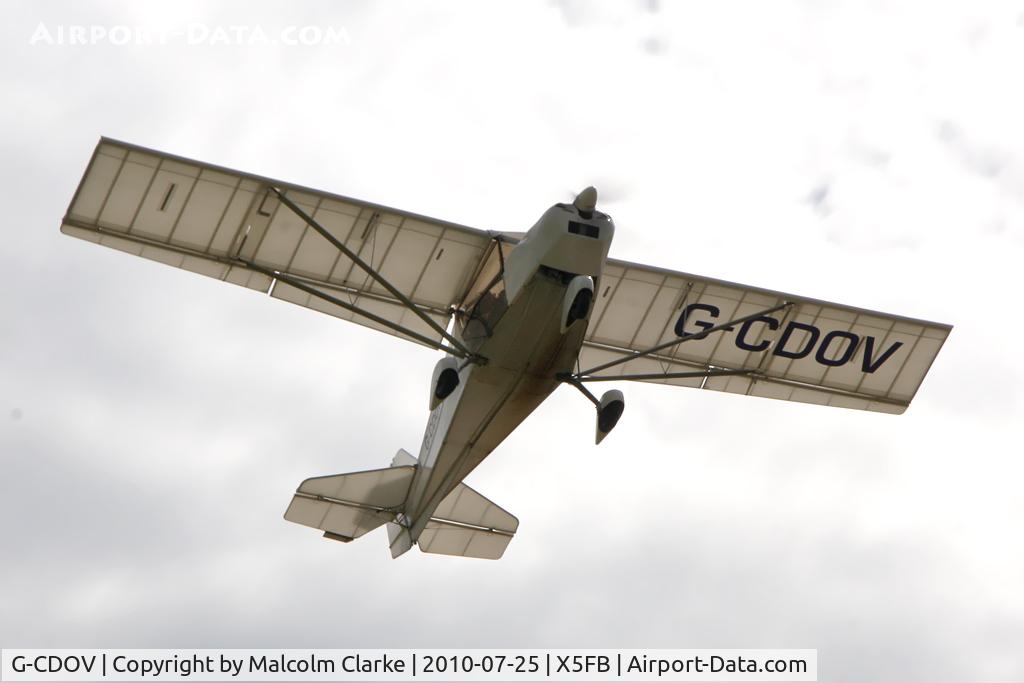 G-CDOV, 2005 Best Off Skyranger 912(2) C/N BMAA/HB/459, Skyranger 912(2) on take off from Fishburn Airfield in July 2010.
