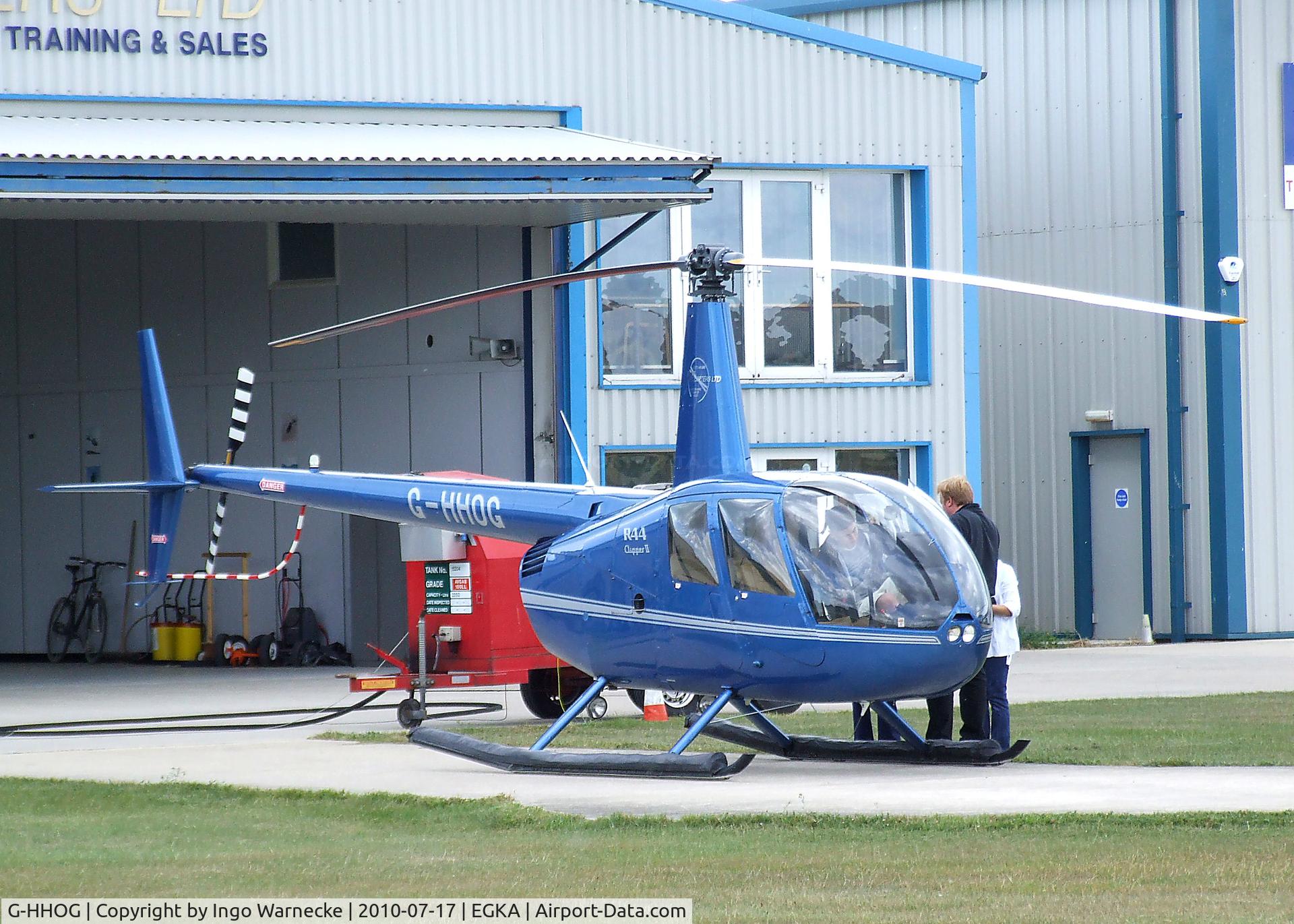 G-HHOG, 2004 Robinson R44 Clipper II C/N 10584, Robinson R44 II at Shoreham airport