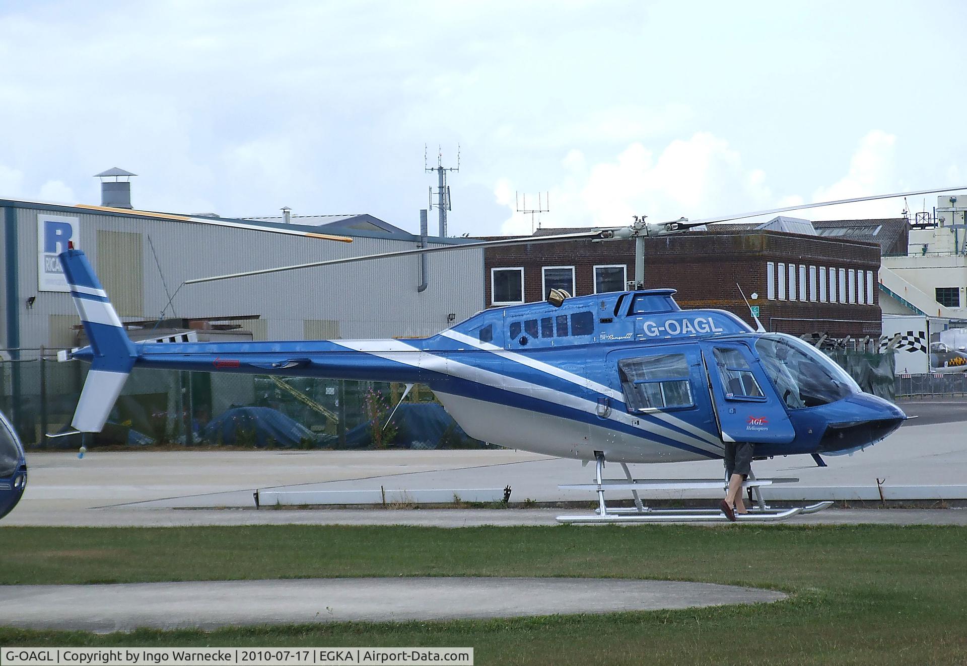 G-OAGL, 1980 Bell 206B JetRanger III C/N 3035, Bell 206B JetRanger at Shoreham airport