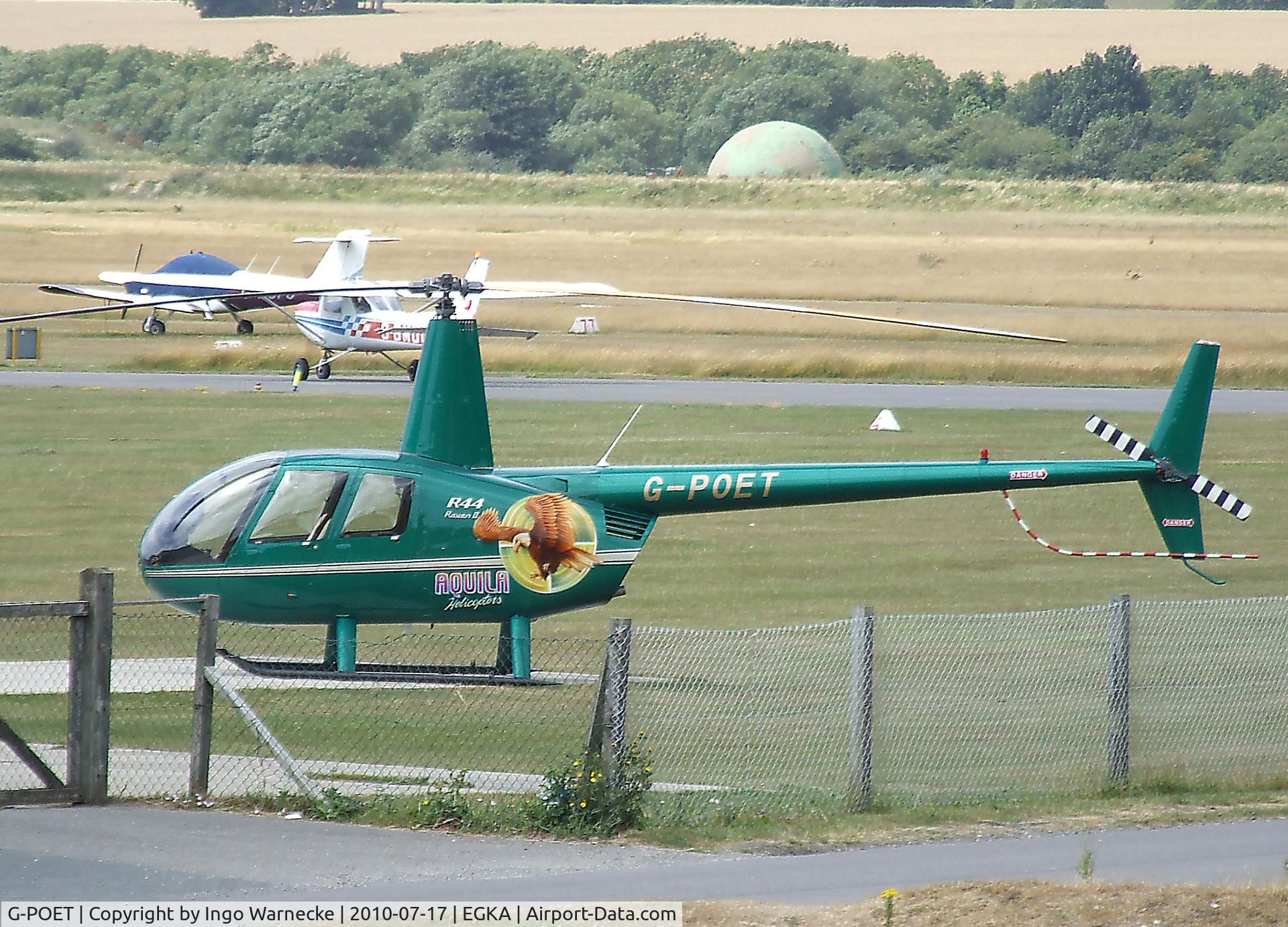 G-POET, 2003 Robinson R44 Raven II C/N 10219, Robinson R44 Raven II at Shoreham airport