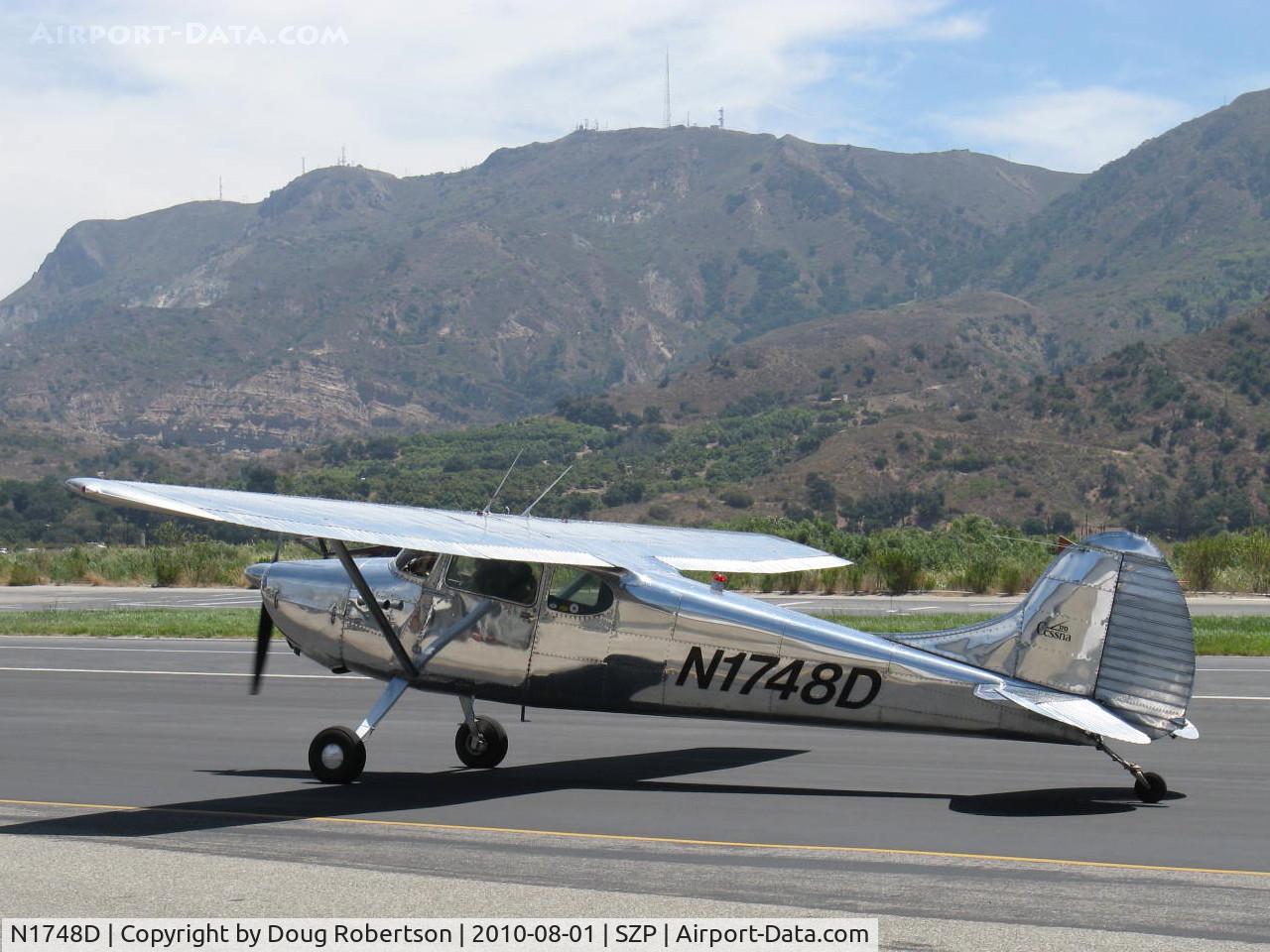 N1748D, 1951 Cessna 170A C/N 20191, 1951 Cessna 170A, Continental C145 145 Hp, taxi back