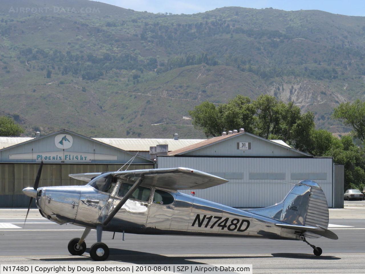 N1748D, 1951 Cessna 170A C/N 20191, 1951 Cessna 170A, Continental C145 145 Hp, holding short Rwy 22