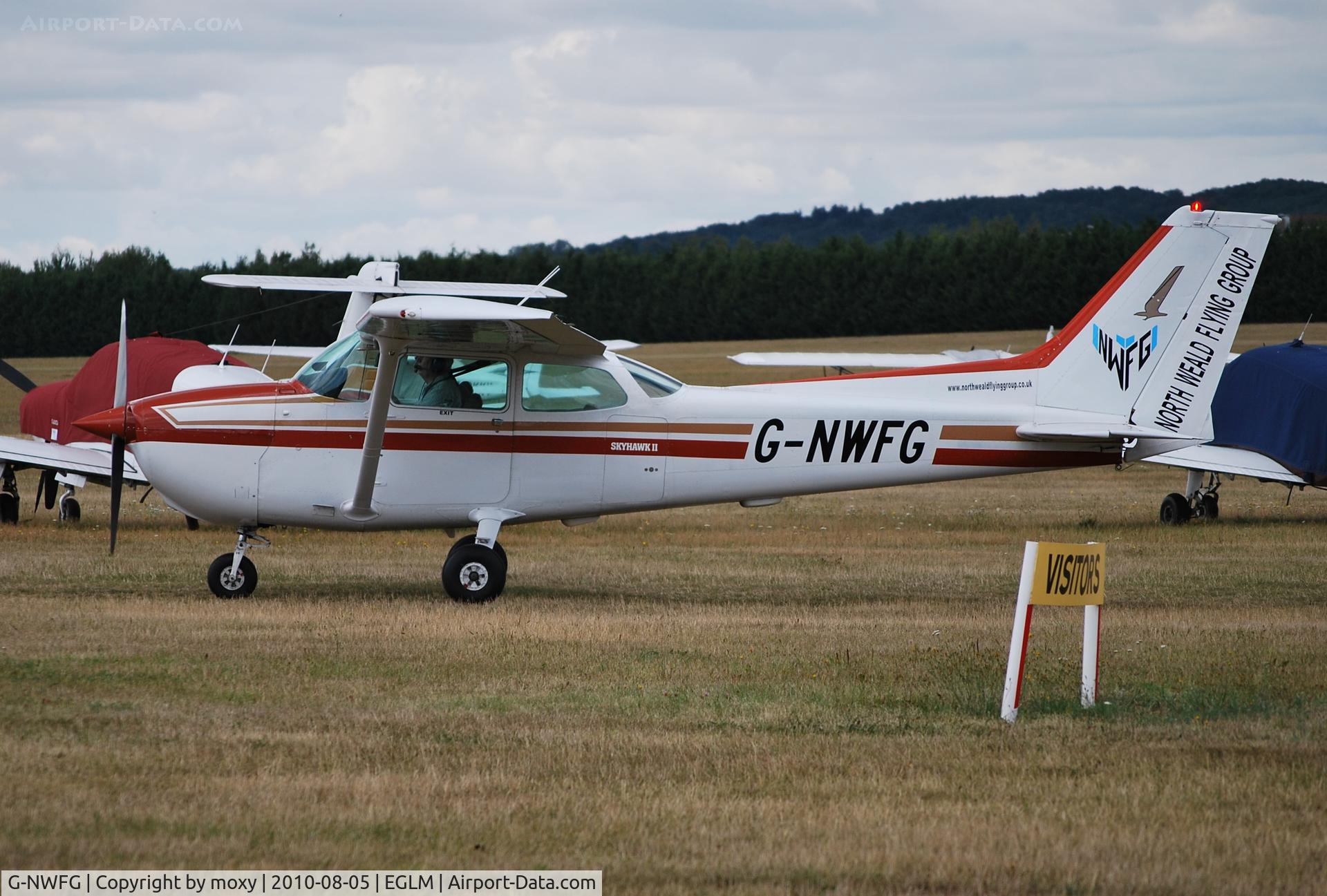 G-NWFG, 1981 Cessna 172P C/N 172-74192, Cessna Skyhawk II Ex N6396K visiting White Waltham from North Weald.