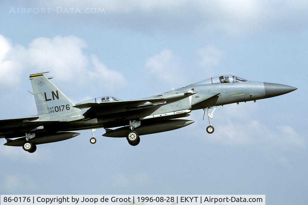 86-0176, 1986 McDonnell Douglas F-15C Eagle C/N 1027/C404, Tactical Fighter Weaponry 1996