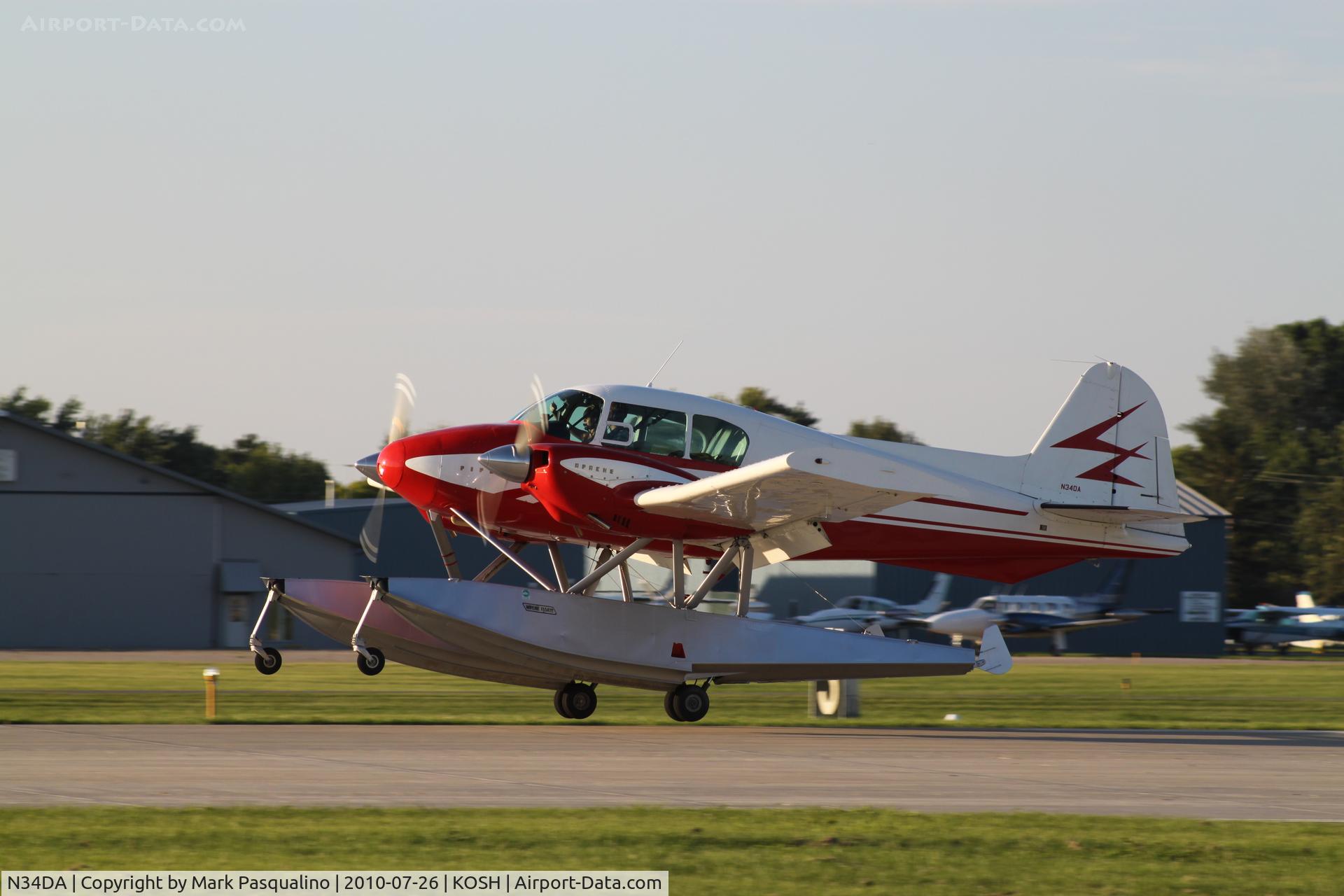 N34DA, 1958 Piper PA-23-160 Apache C/N 23-1469, Piper PA-23-160