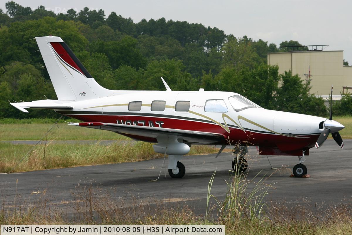 N917AT, 2009 Piper PA-46-350P Malibu Mirage C/N 4636462, Parked on the ramp.