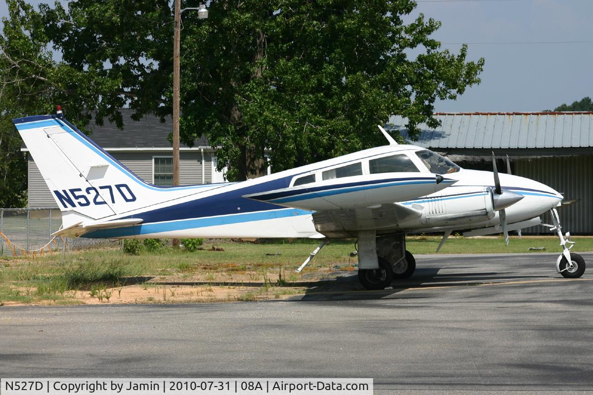 N527D, 1962 Cessna 310G C/N 310G0112, Parked on the ramp at Wetumpka.