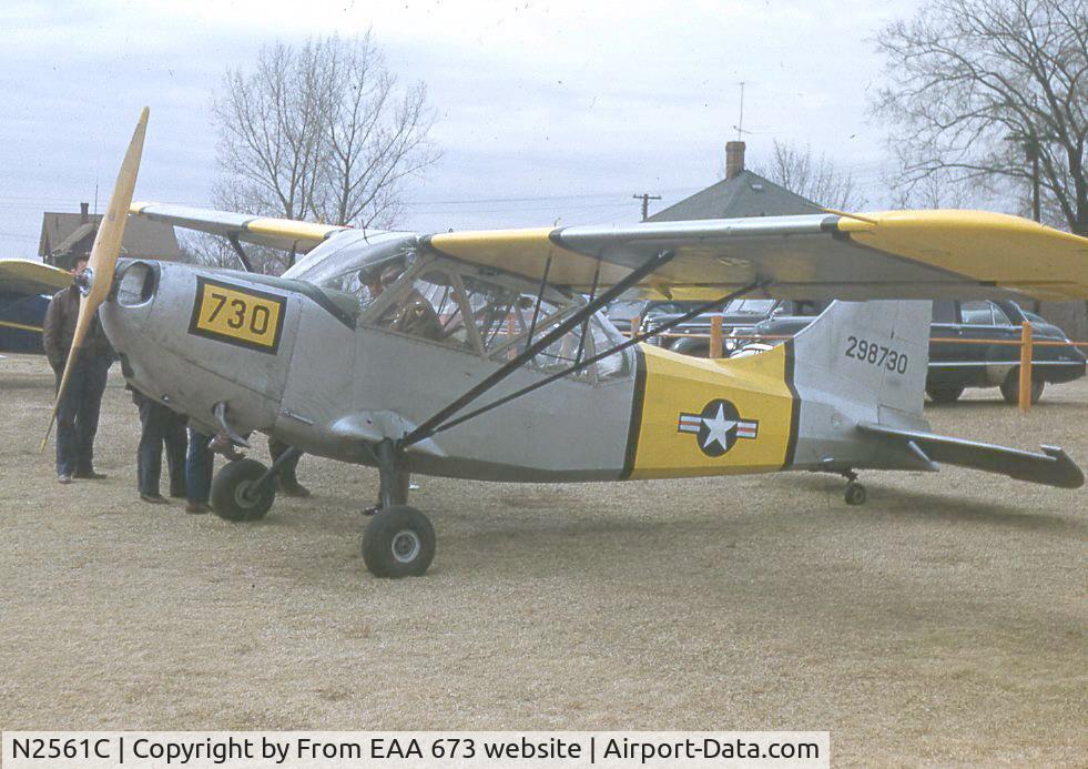 N2561C, Stinson L-5E Sentinel C/N 4472, Assume this was taken in the late 40's early 50's appears to still be in service with the USAF.