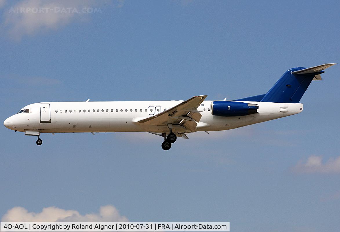 4O-AOL, 1989 Fokker 100 (F-28-0100) C/N 11268, .