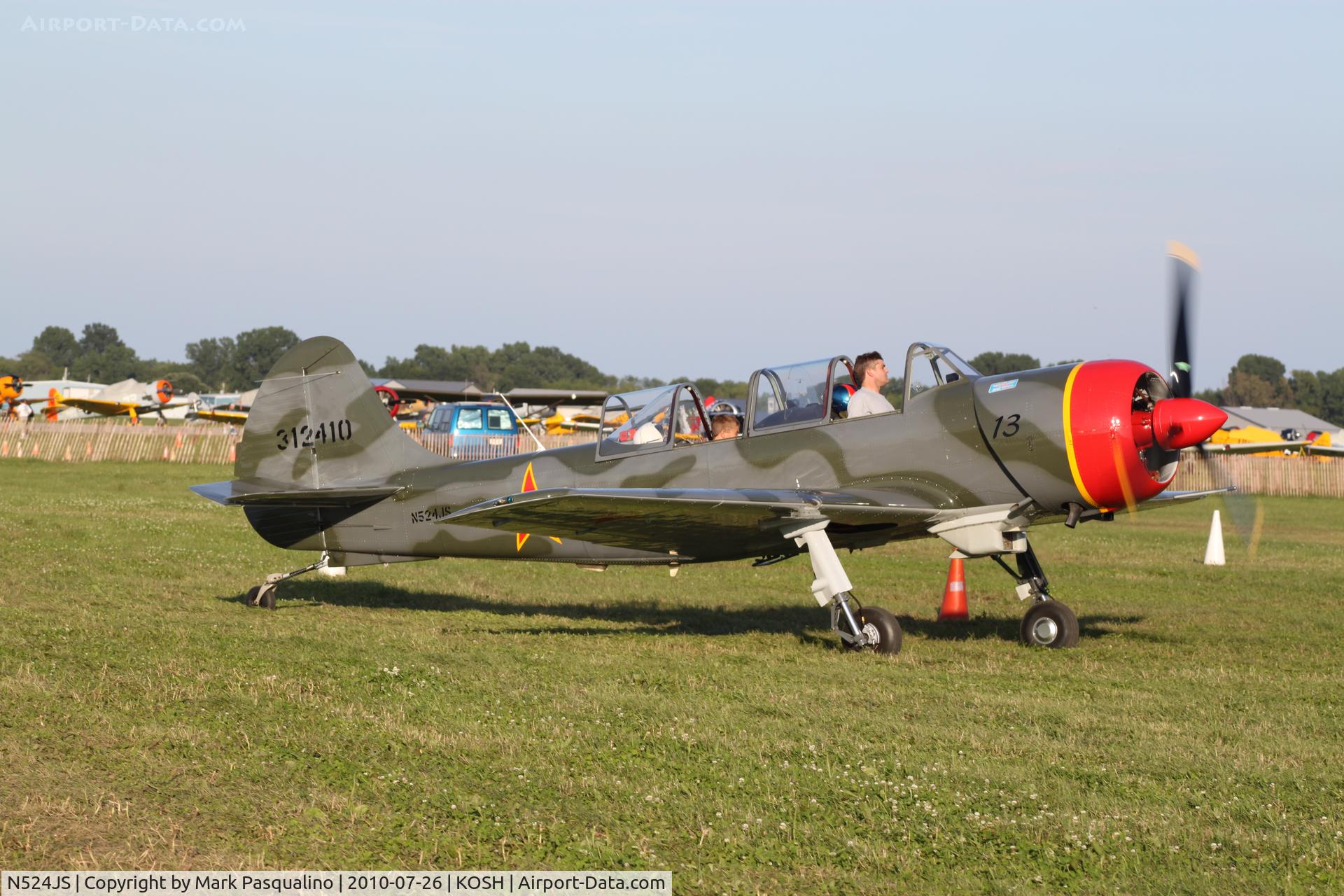 N524JS, 2003 Yakovlev (Aerostar) Yak-52TW C/N 0312410, YAK-52TW