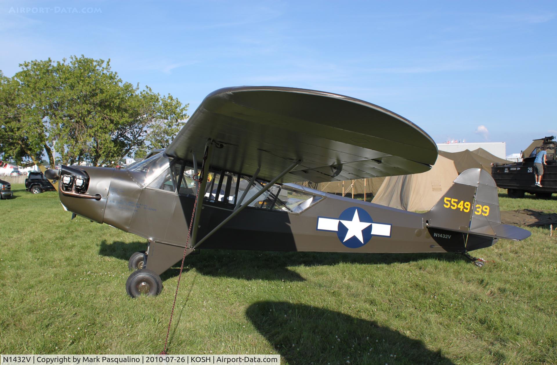 N1432V, 1945 Piper J3C-65 Cub Cub C/N 13975, Piper L-4J
