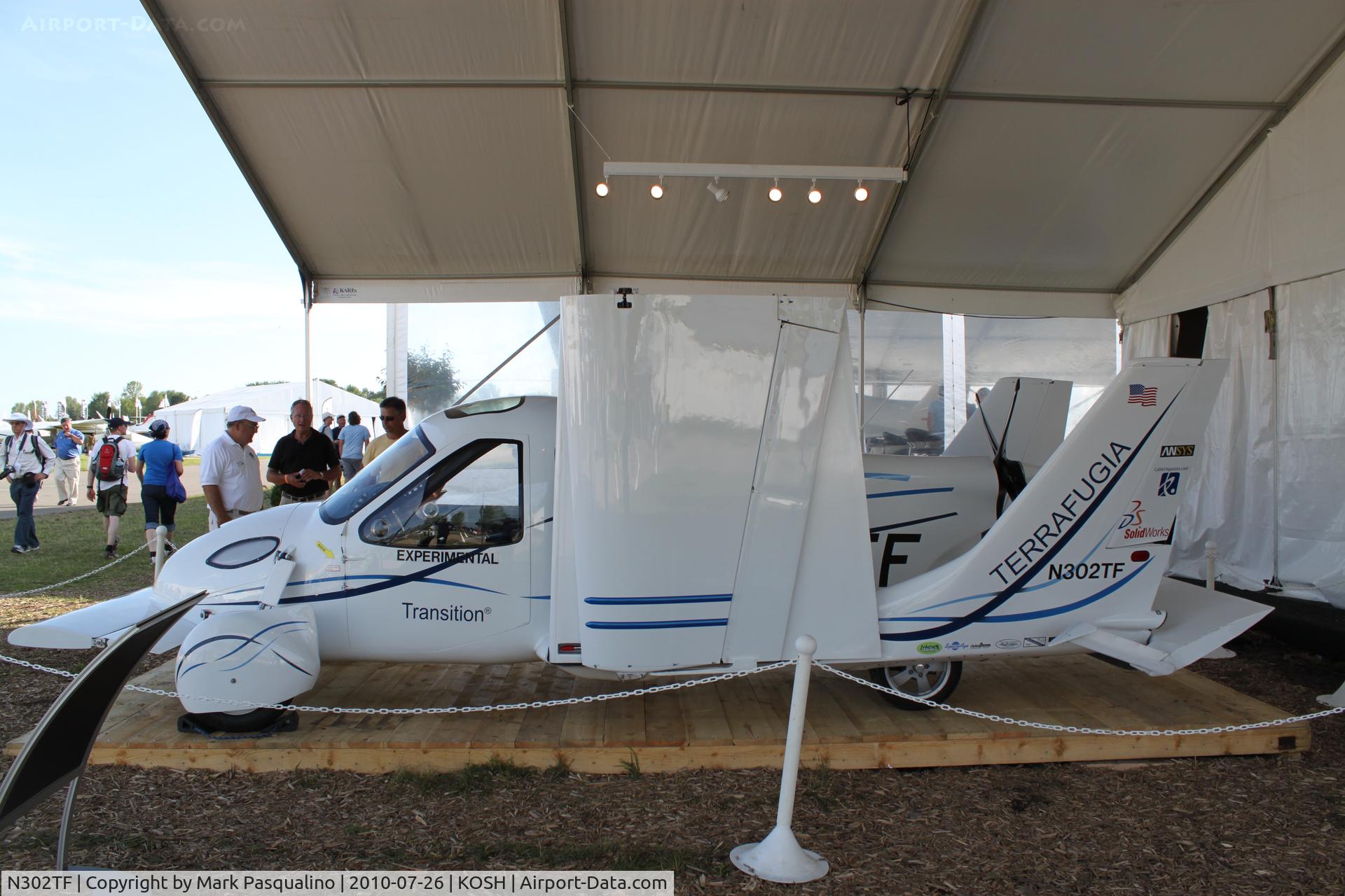 N302TF, 2008 Terrafugia Transition C/N D0001, Terrafugia Inc Transition