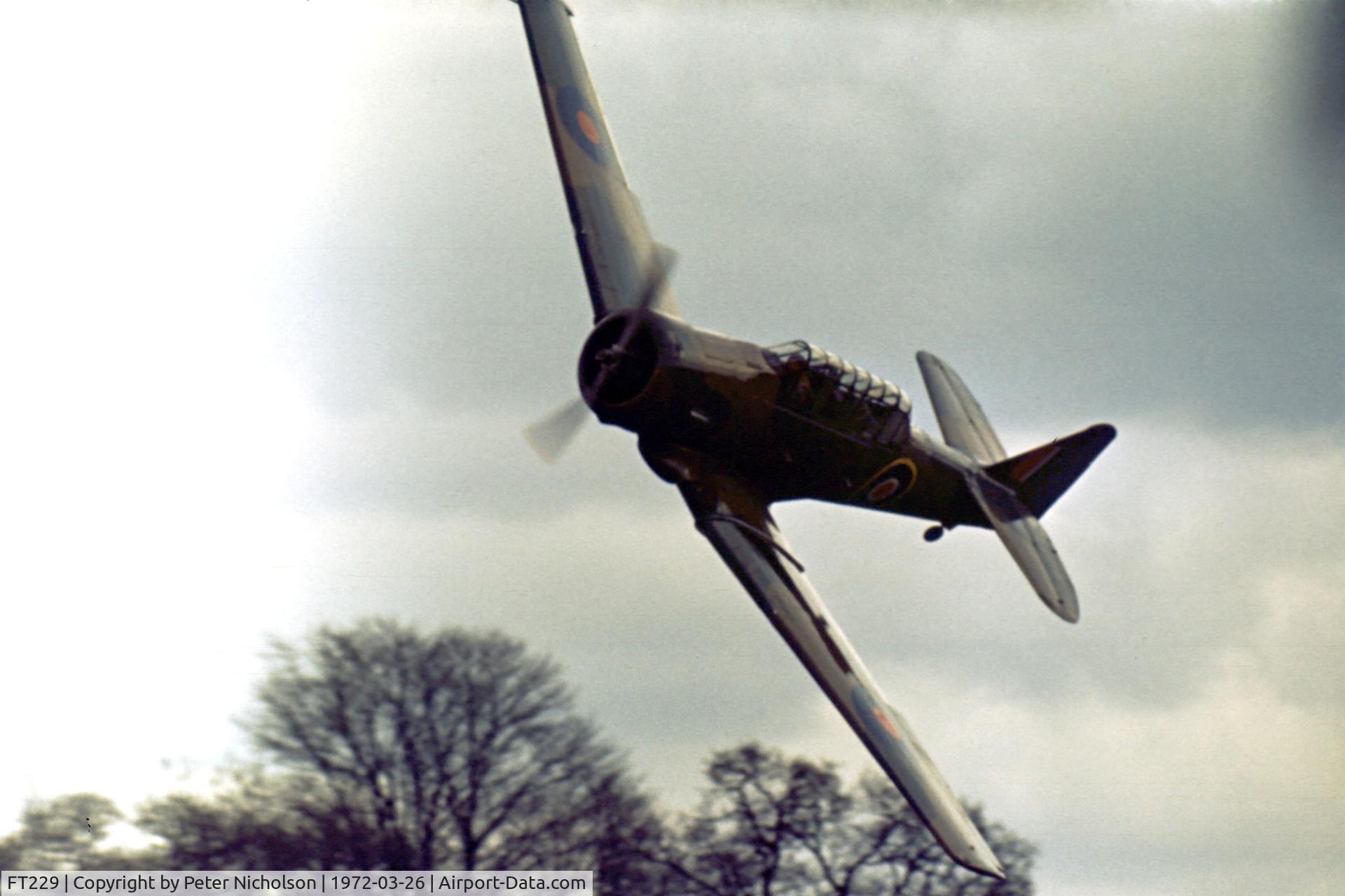 FT229, 1943 Noorduyn AT-16 Harvard IIB C/N 14A-1269, AT-16 Harvard IIB of the Shuttleworth Collection flown at their 1972 Open Day at Old Warden.