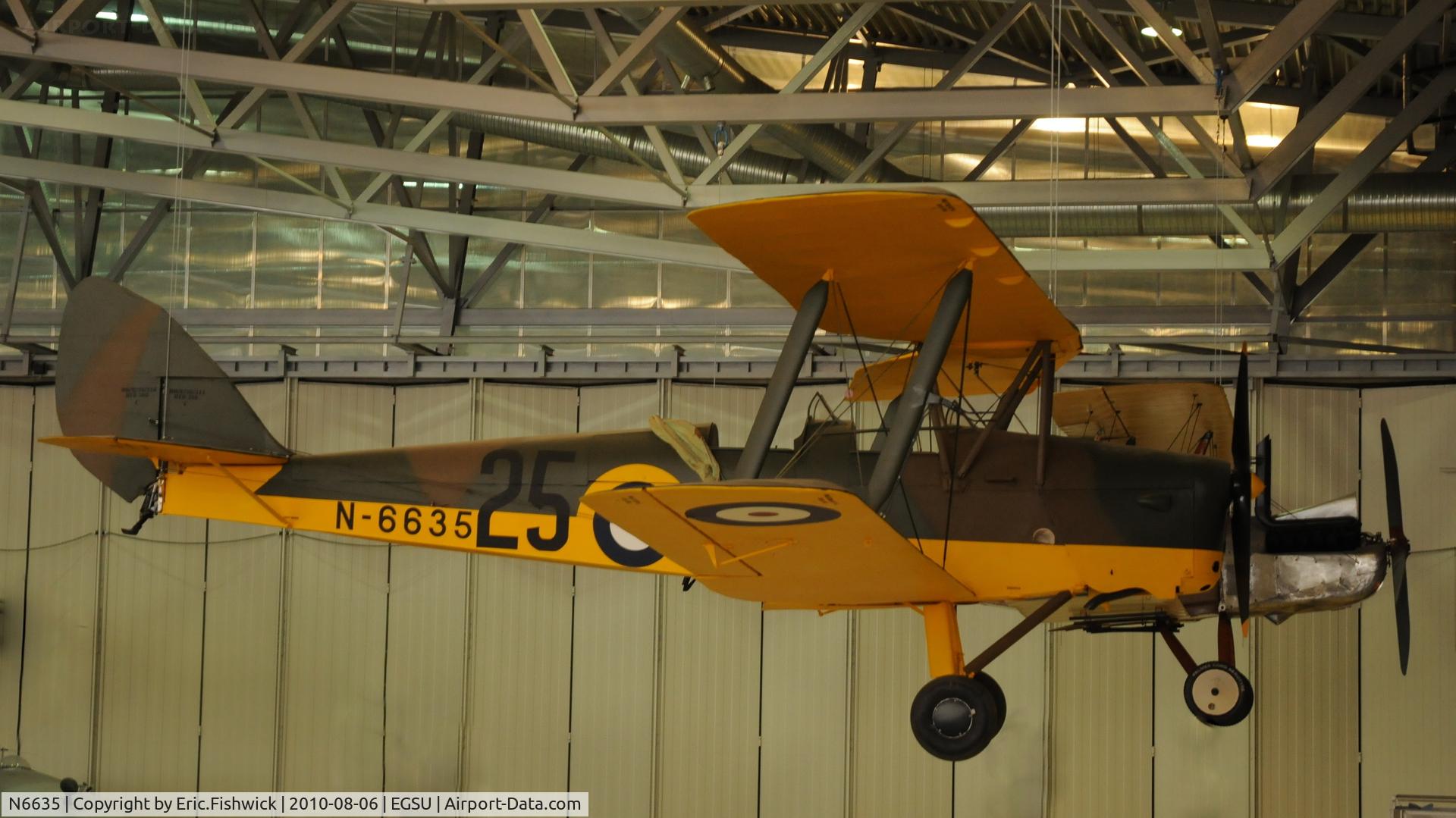 N6635, De Havilland DH-82A Tiger Moth II C/N 85858 (3939?), N-6635 DH-82A Tiger Moth II at The Imperial War Museum, Duxford
