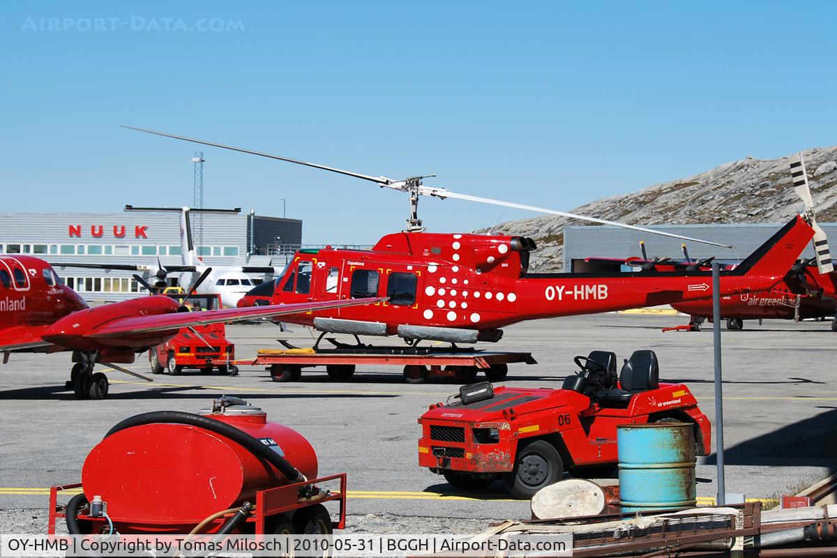 OY-HMB, 1975 Bell 212 C/N 30686, Well, what was Air Greenland's colour?