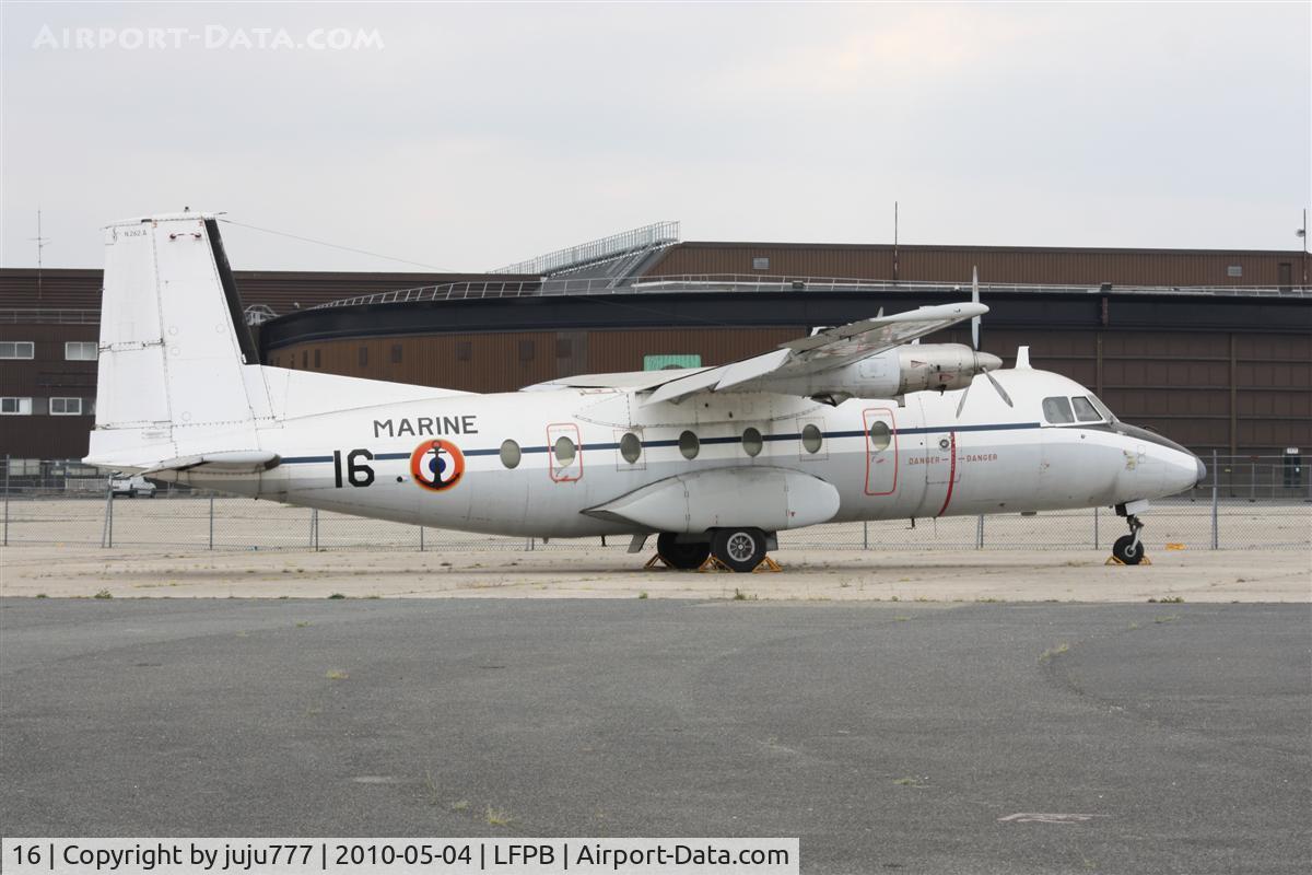 16, Aerospatiale N-262A Fregate C/N 16, preserved at Le bourget museum