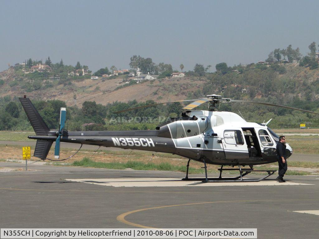 N355CH, 1989 Aerospatiale AS-355F-2 Ecureuil 2 C/N 5423, Parked on west helipad