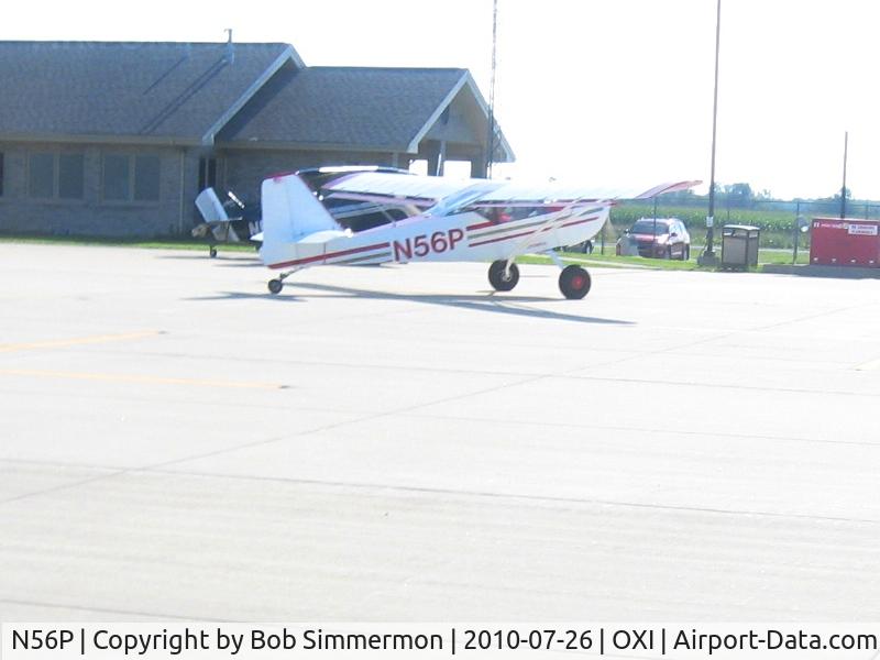 N56P, 2002 Airborne XT-582 Outback C/N S9910-0226, Fueling at Knox, Indiana en route to Oshkosh.