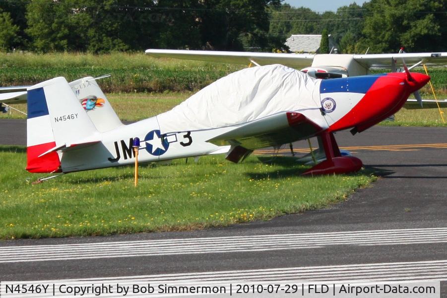 N4546Y, 2002 Vans RV-8 C/N 81168, Parked at Fond Du Lac, Wisconsin during Oskosh 2010.