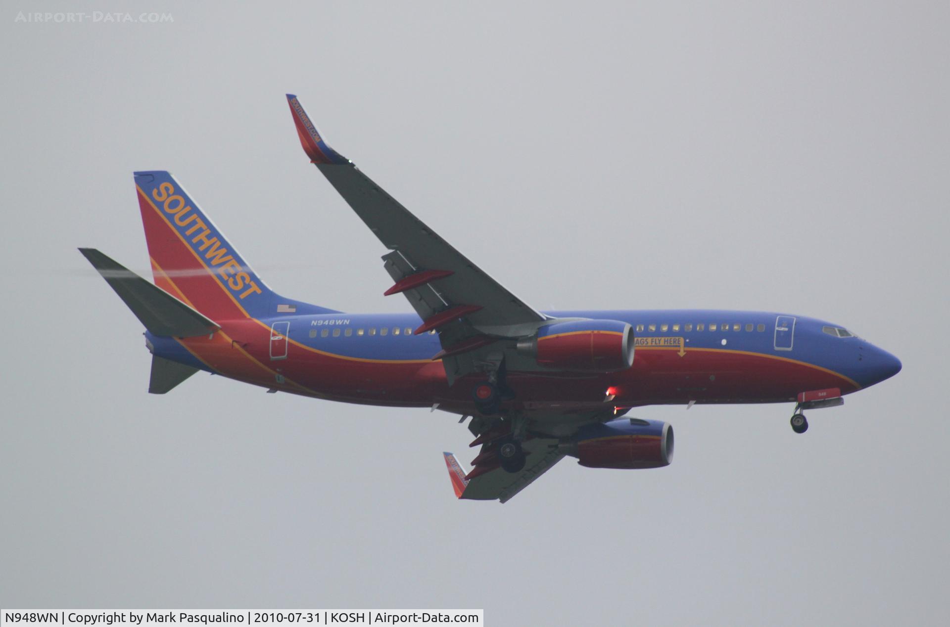 N948WN, 2010 Boeing 737-7H4 C/N 36662, Boeing 737-700