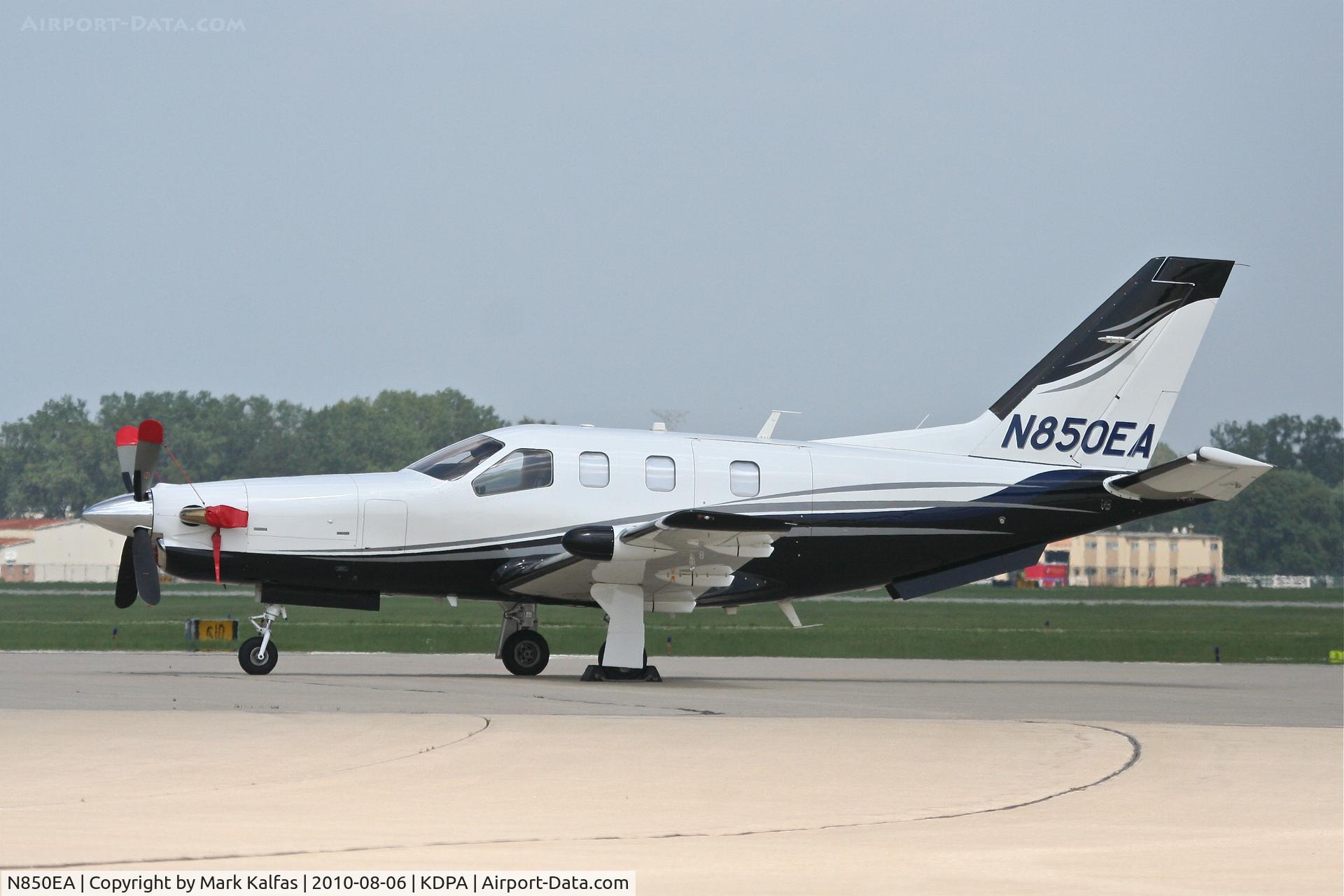 N850EA, 2009 Socata TBM-700 (850) C/N 501, ADAMS LAND & CATTLE CO Socata TBM 700, N850EA on the ramp KDPA.