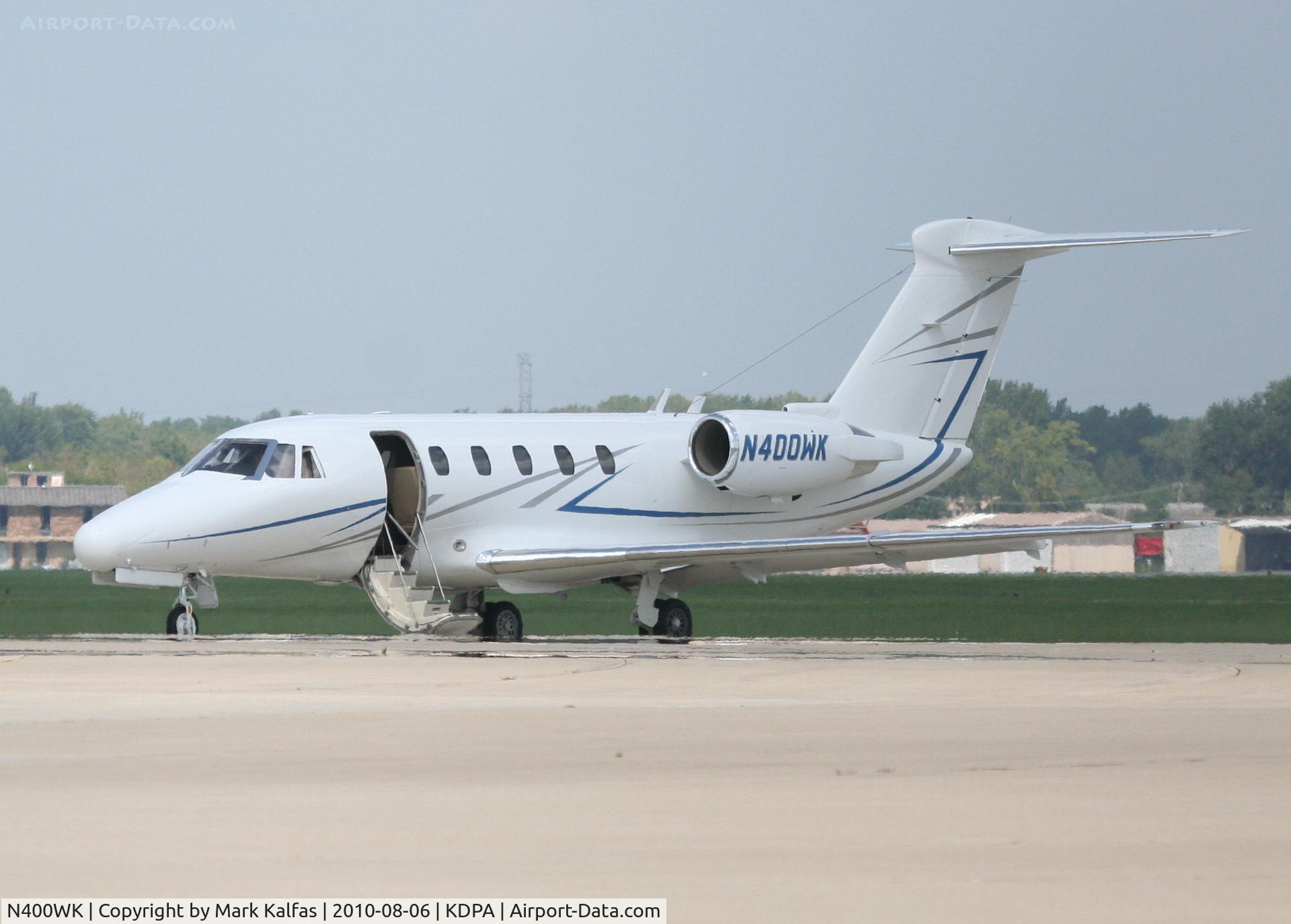N400WK, 1993 Cessna 650 C/N 650-0231, TRUCK BODY AVIATION INC Cessna 650 Citation VI, N400WK on the ramp KDPA.
