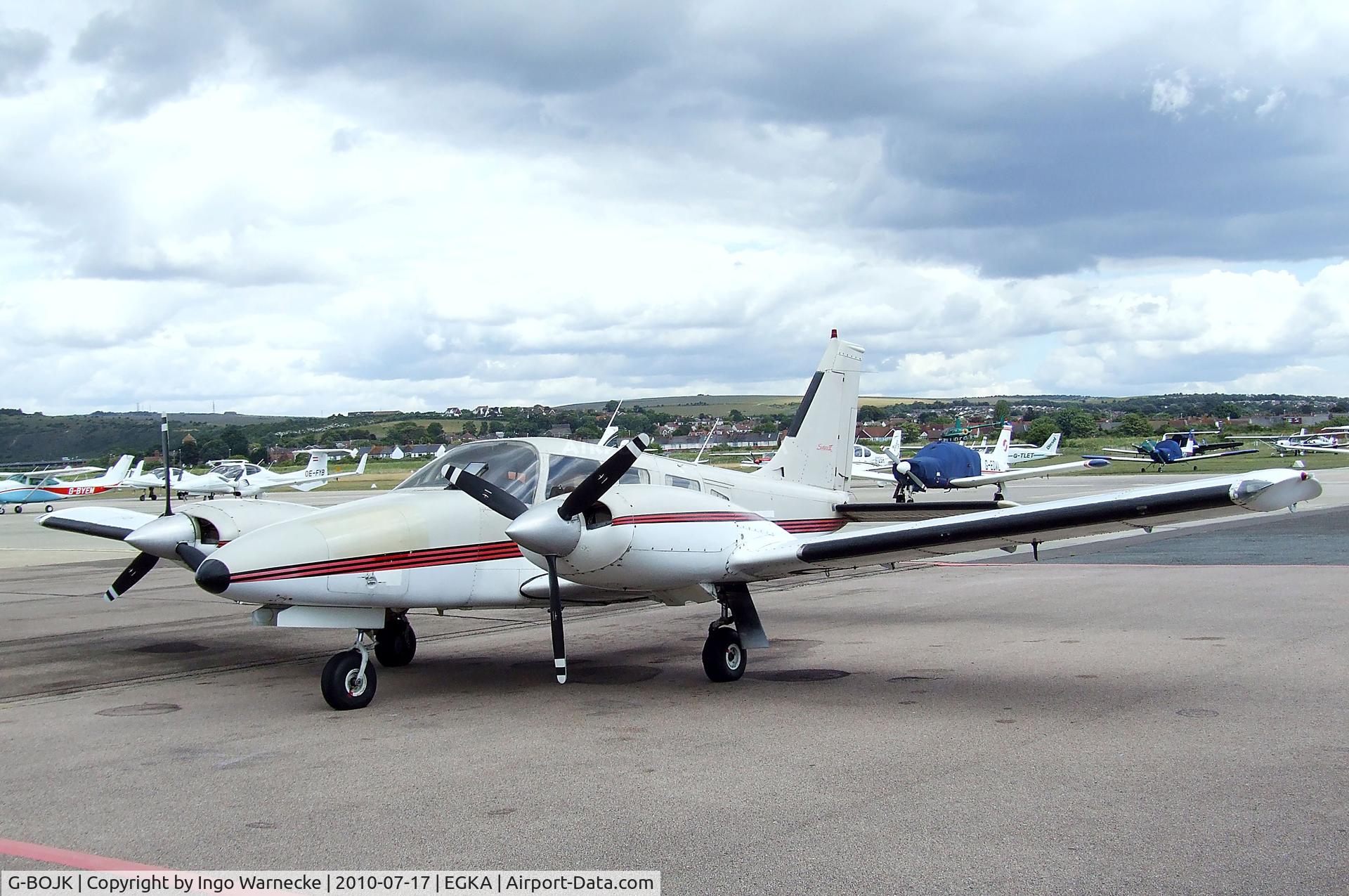 G-BOJK, 1986 Piper PA-34-220T Seneca III C/N 34-33020, Piper PA-34-220T Seneca III at Shoreham airport