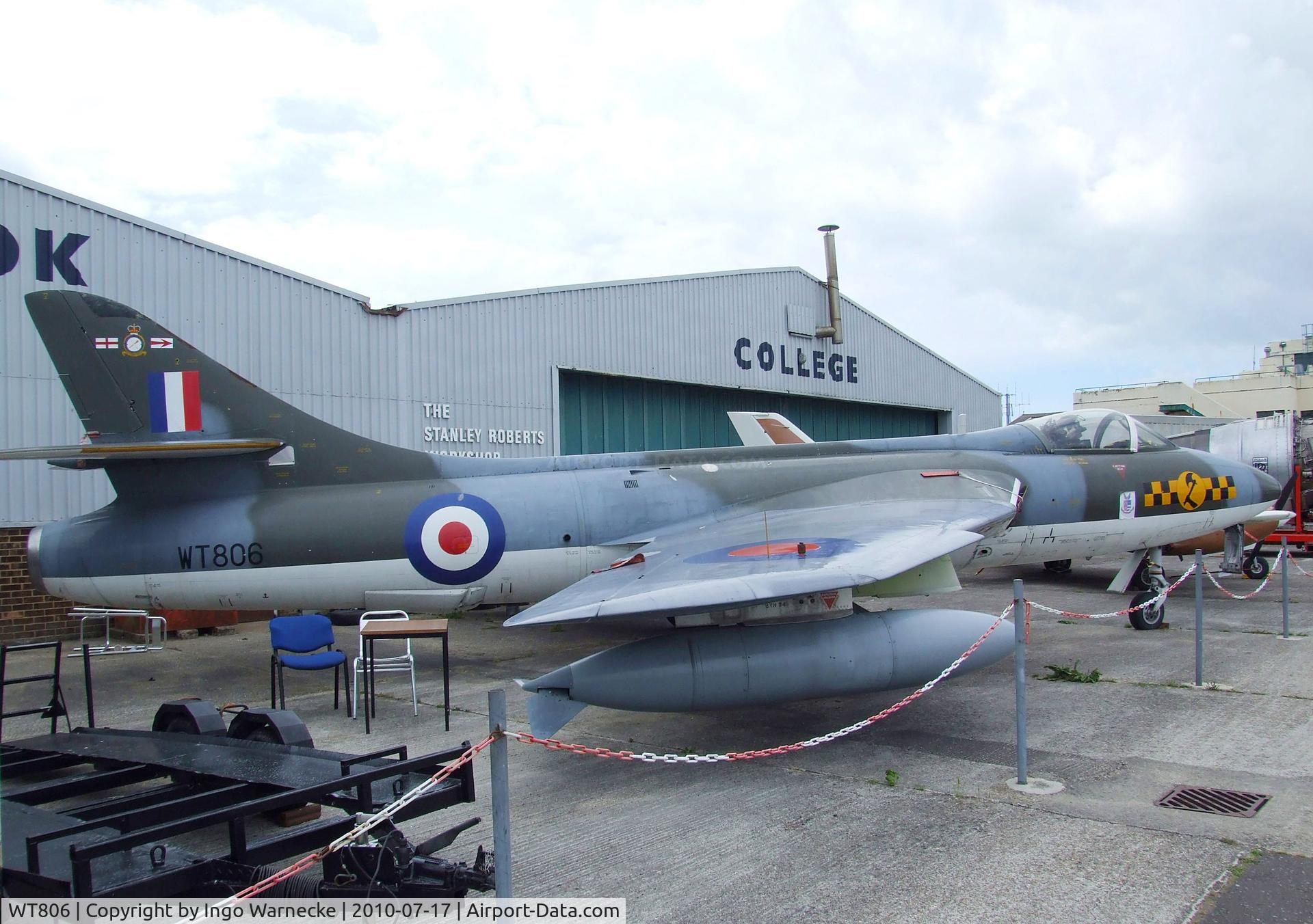 WT806, 1955 Hawker Hunter GA.11 C/N 41H-670749, Hawker Hunter GA11 preserved at Shoreham airport