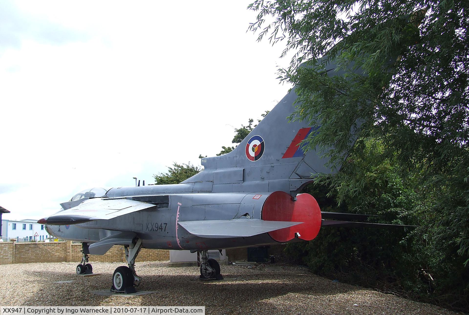 XX947, 1975 Panavia Tornado GR.1 C/N P.03, Panavia Tornado GR.1 preserved at Shoreham airport