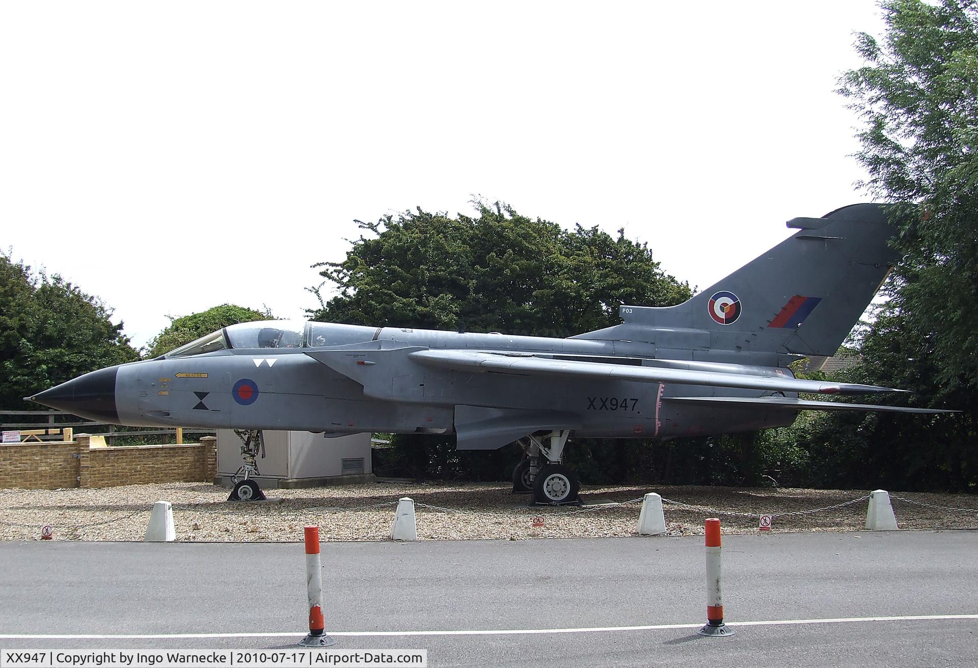 XX947, 1975 Panavia Tornado GR.1 C/N P.03, Panavia Tornado GR.1 preserved at Shoreham airport