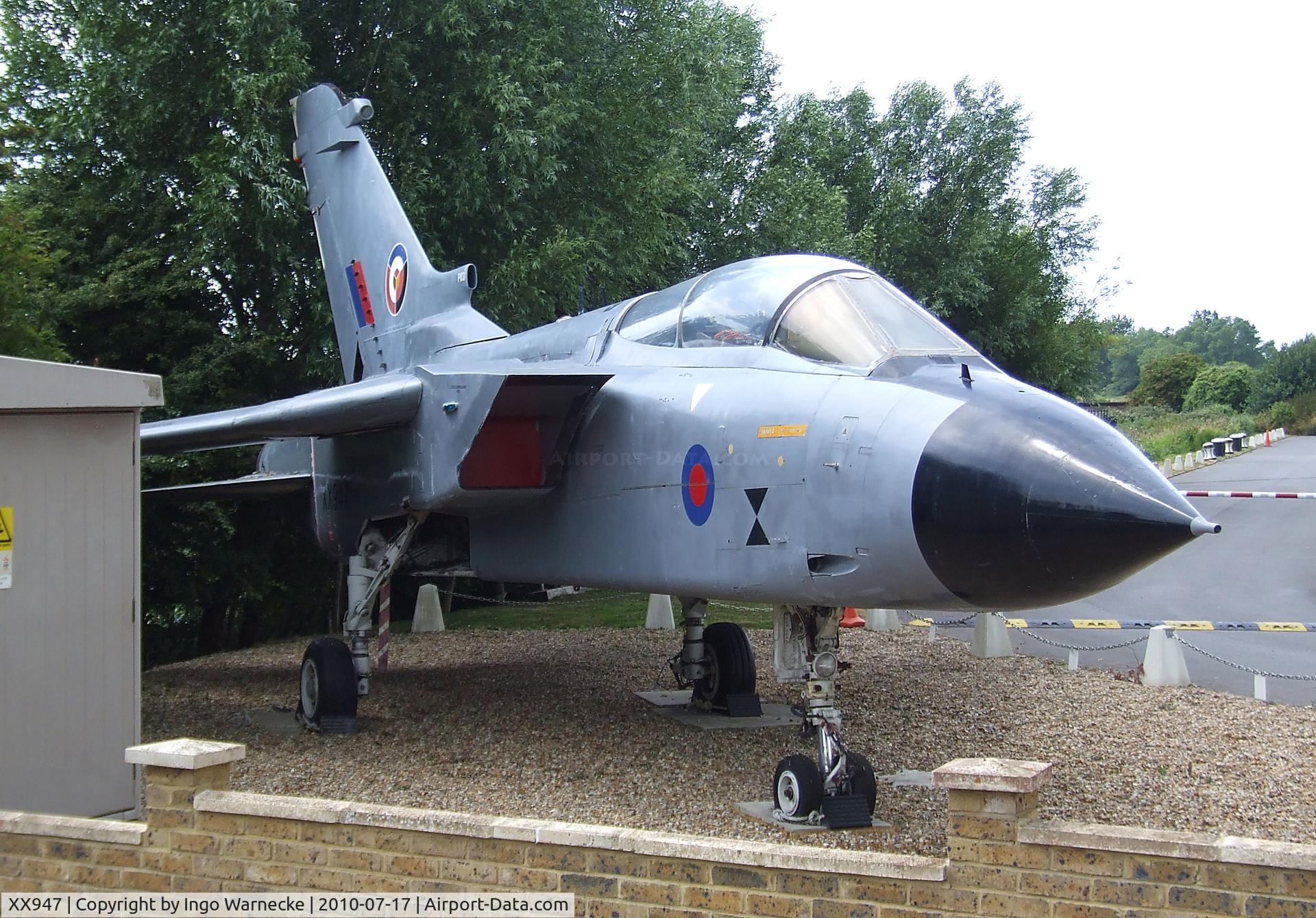 XX947, 1975 Panavia Tornado GR.1 C/N P.03, Panavia Tornado GR.1 preserved at Shoreham airport