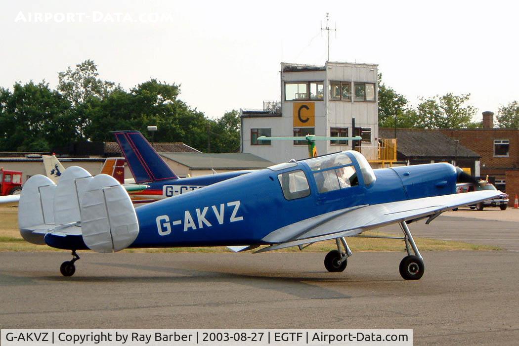 G-AKVZ, 1945 Miles M38 Messenger 4B C/N 6352, Miles M.38 Messenger 4B [6352] Fairoaks~G 27/08/2003.
