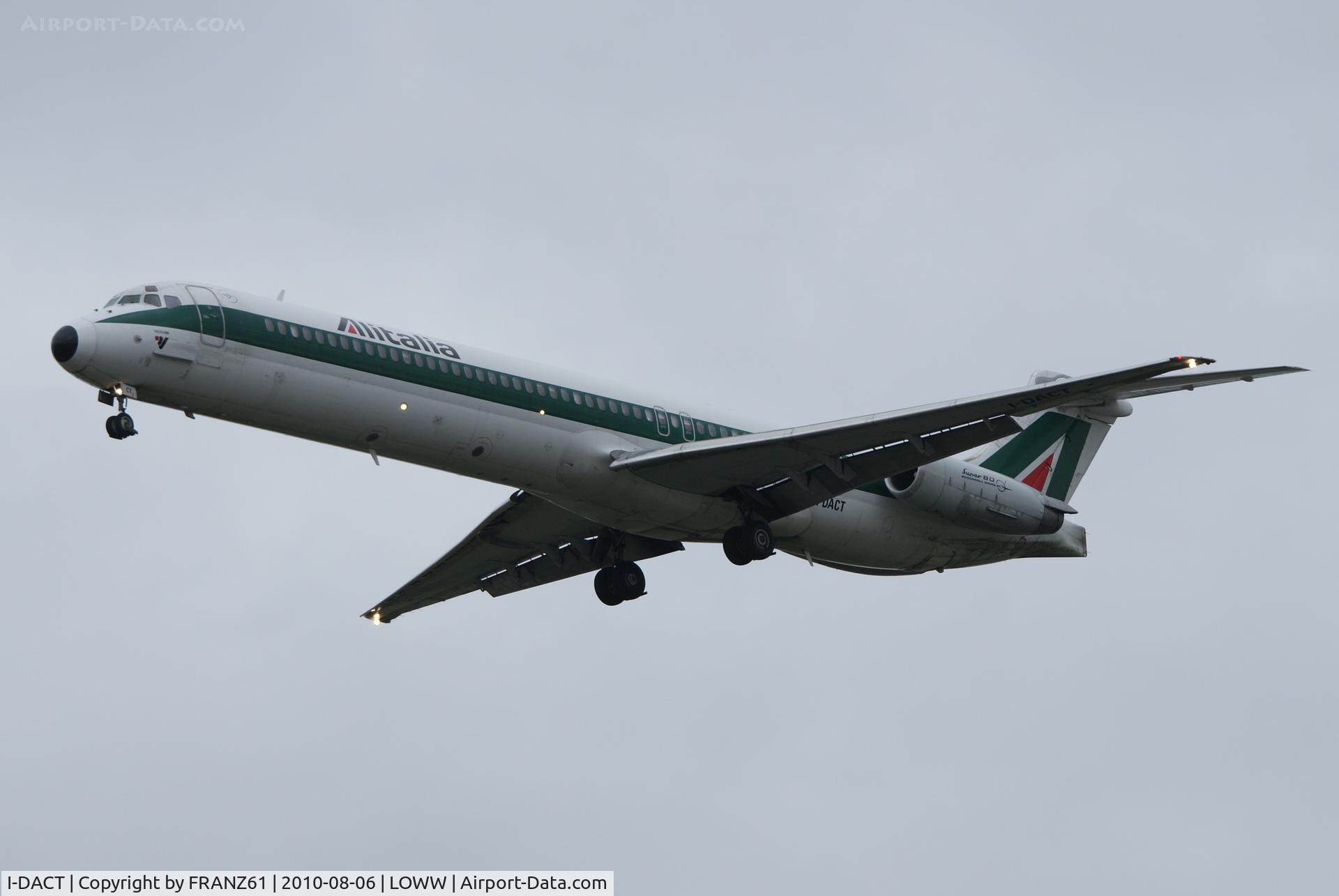 I-DACT, 1991 McDonnell Douglas MD-82 (DC-9-82) C/N 53054/1856, Alitalia