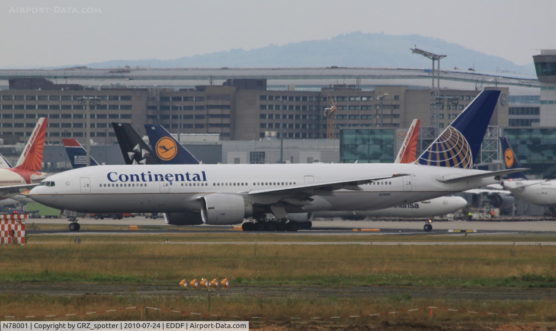 N78001, 1998 Boeing 777-224 C/N 27577, ...