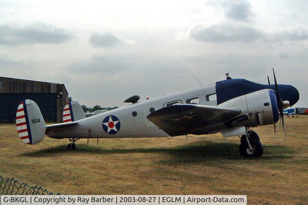 G-BKGL, 1952 Beech Expeditor 3TM C/N CA-164 (A-764), Beech 3TM {CA-164] White Waltham~G 27/08/2003.