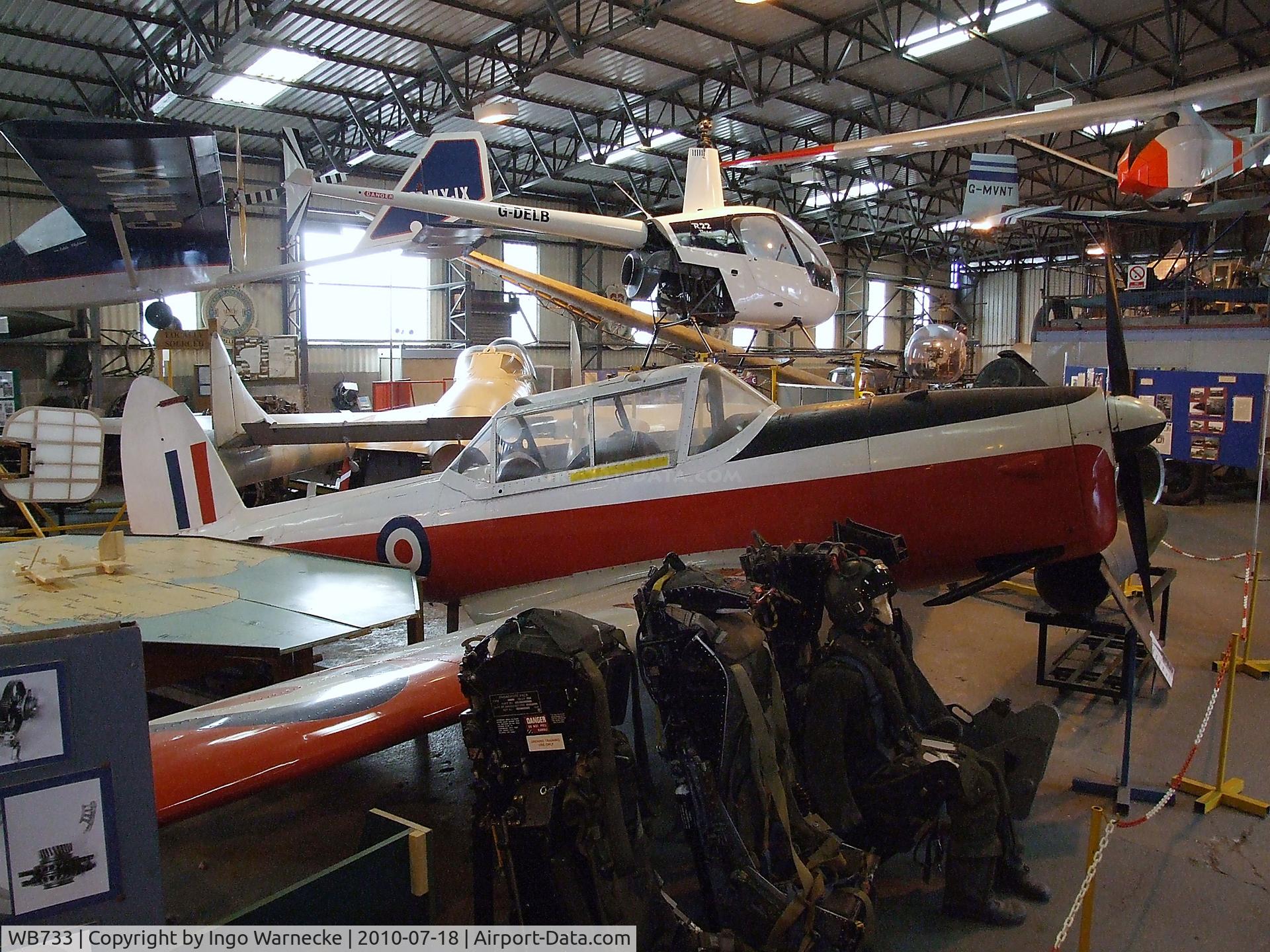 WB733, 1950 De Havilland DHC-1 Chipmunk T.10 C/N C1/0182, De Havilland Canada DHC-1 Chipmunk T10 at the AeroVenture, Doncaster