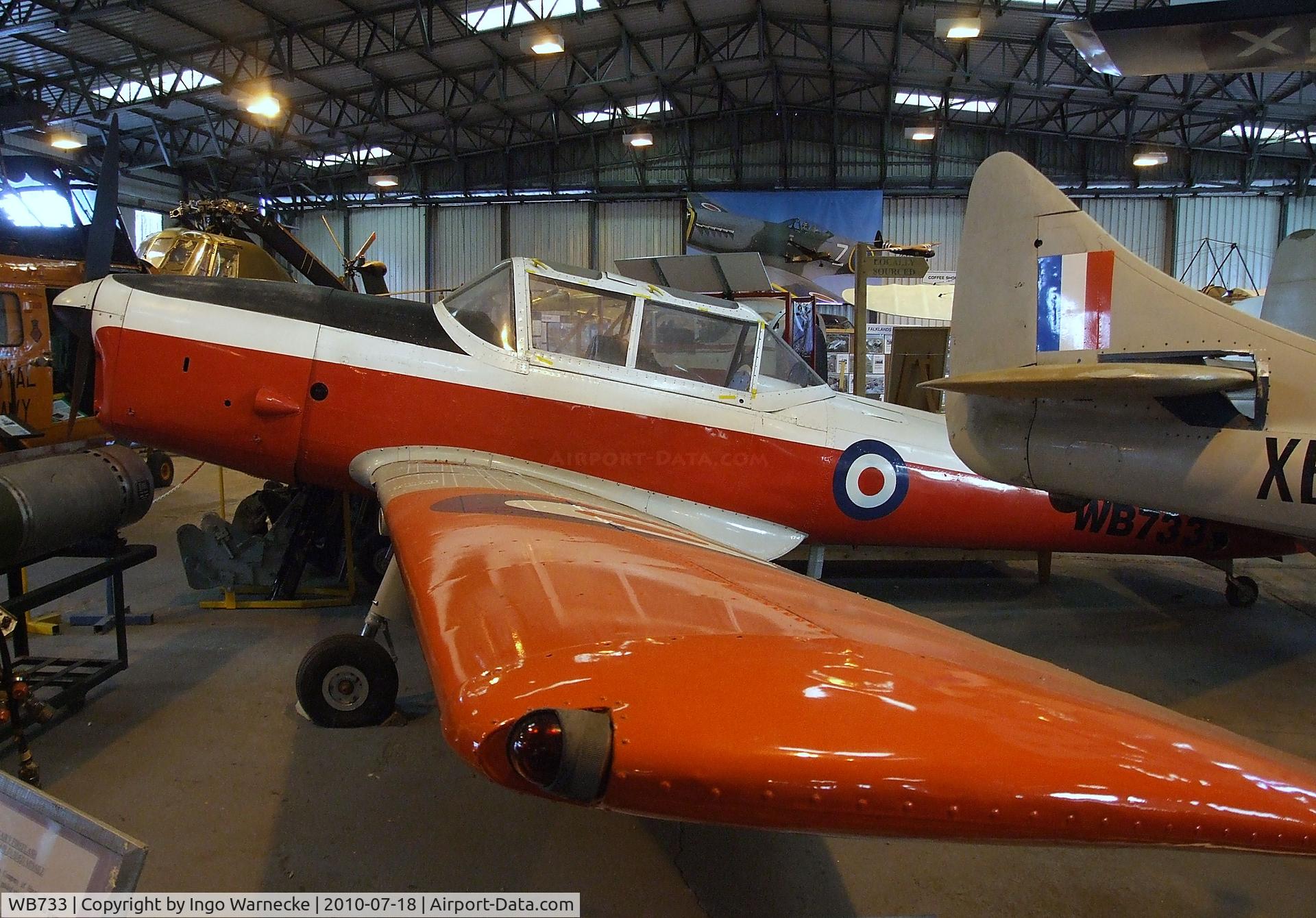 WB733, 1950 De Havilland DHC-1 Chipmunk T.10 C/N C1/0182, De Havilland Canada DHC-1 Chipmunk T10 at the AeroVenture, Doncaster