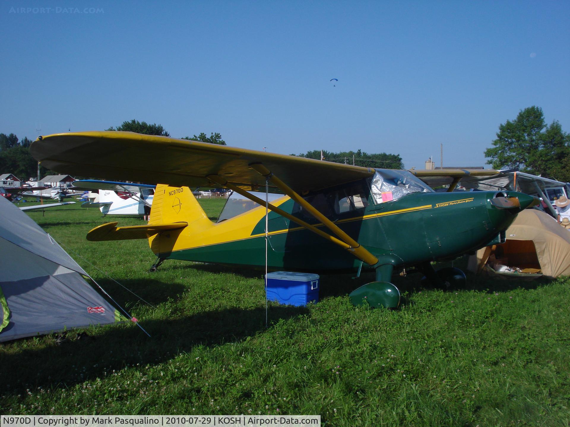 N970D, 1947 Stinson 108-2 Voyager C/N 108-2970, Stinson 108-2