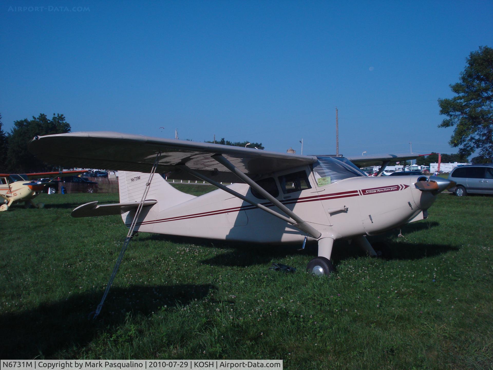 N6731M, 1949 Stinson 108-3 Voyager C/N 108-4731, Stinson 108-3